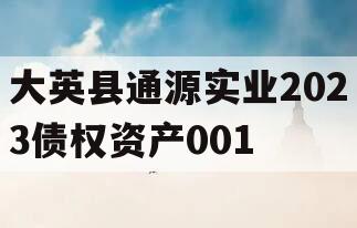 大英县通源实业2023债权资产001