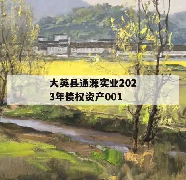 大英县通源实业2023年债权资产001