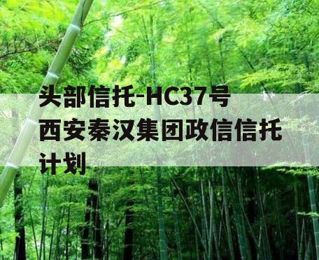 头部信托-HC37号西安秦汉集团政信信托计划