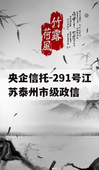 央企信托-291号江苏泰州市级政信