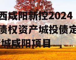 陕西咸阳新控2024年债权资产城投债定融,新城咸阳项目