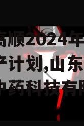 山东高顺2024年债权资产计划,山东高顺庆堂中药科技有限公司