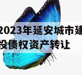 2023年延安城市建投债权资产转让