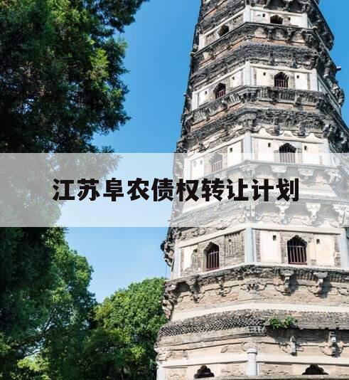 江苏阜农债权转让计划