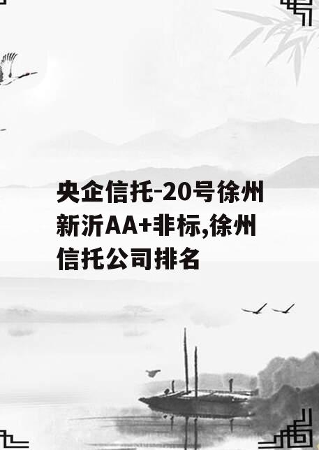 央企信托-20号徐州新沂AA+非标,徐州信托公司排名