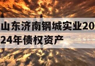 山东济南钢城实业2024年债权资产