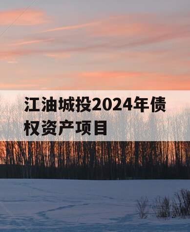 江油城投2024年债权资产项目