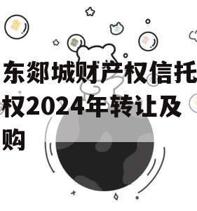 山东郯城财产权信托受益权2024年转让及回购