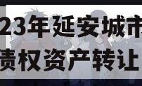 2023年延安城市建投债权资产转让