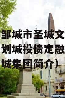 山东邹城市圣城文旅债权计划城投债定融（邹城圣城集团简介）