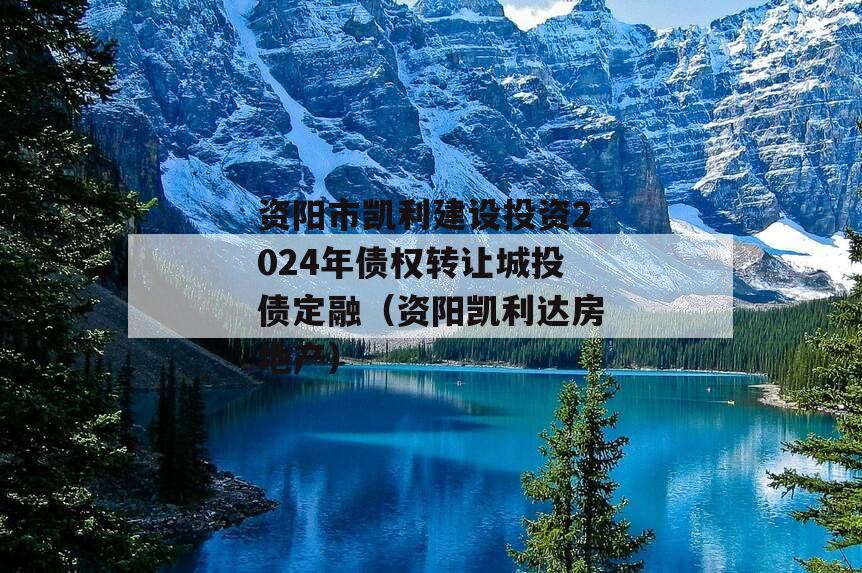 资阳市凯利建设投资2024年债权转让城投债定融（资阳凯利达房地产）