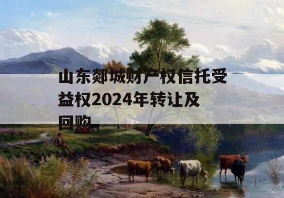 山东郯城财产权信托受益权2024年转让及回购