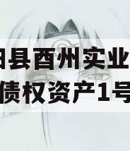 酉阳县酉州实业2024年债权资产1号