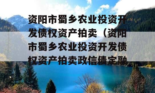 资阳市蜀乡农业投资开发债权资产拍卖（资阳市蜀乡农业投资开发债权资产拍卖政信债定融）