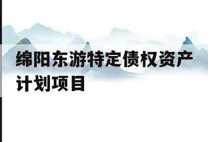 绵阳东游特定债权资产计划项目