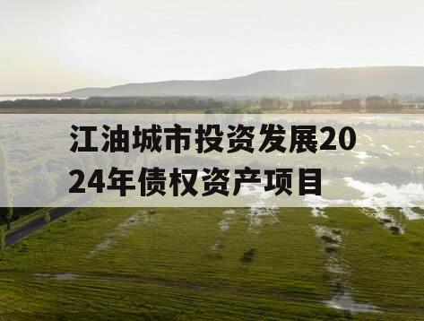 江油城市投资发展2024年债权资产项目