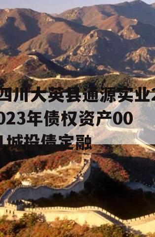 四川大英县通源实业2023年债权资产001城投债定融