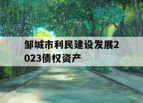 邹城市利民建设发展2023债权资产