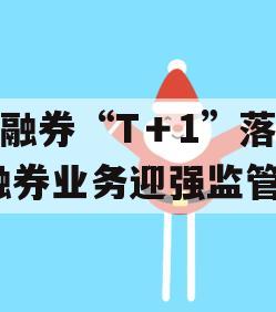 转融券“T＋1”落地 融券业务迎强监管