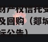 郯城财产权信托受益权转让及回购（郯城县拍卖招标公告）