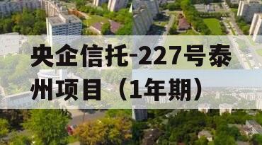 央企信托-227号泰州项目（1年期）