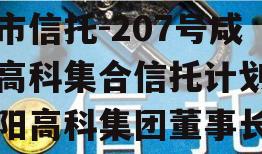 上市信托-207号咸阳高科集合信托计划（咸阳高科集团董事长）