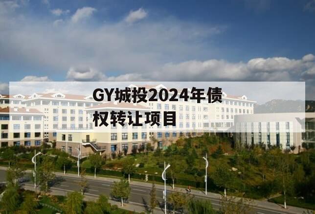 GY城投2024年债权转让项目