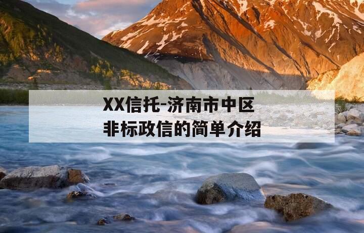 XX信托-济南市中区非标政信的简单介绍