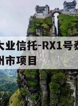 大业信托-RX1号泰州市项目