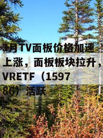 3月TV面板价格加速上涨，面板板块拉升，VRETF（159786）活跃