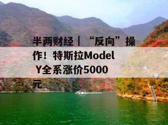 半两财经｜“反向”操作！特斯拉Model Y全系涨价5000元