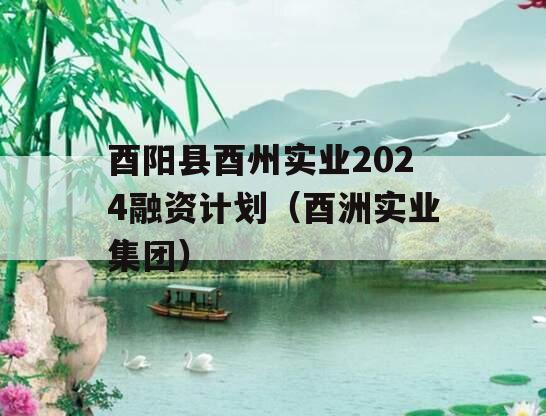 酉阳县酉州实业2024融资计划（酉洲实业集团）