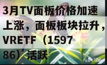 3月TV面板价格加速上涨，面板板块拉升，VRETF（159786）活跃