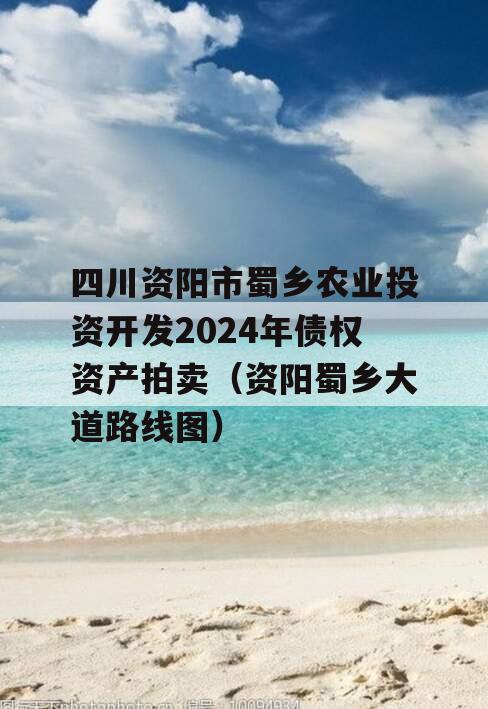 四川资阳市蜀乡农业投资开发2024年债权资产拍卖（资阳蜀乡大道路线图）