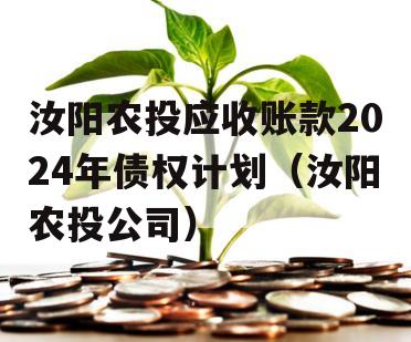 汝阳农投应收账款2024年债权计划（汝阳农投公司）