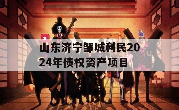 山东济宁邹城利民2024年债权资产项目