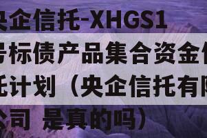 央企信托-XHGS1号标债产品集合资金信托计划（央企信托有限公司 是真的吗）