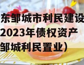 山东邹城市利民建设发展2023年债权资产（邹城利民置业）