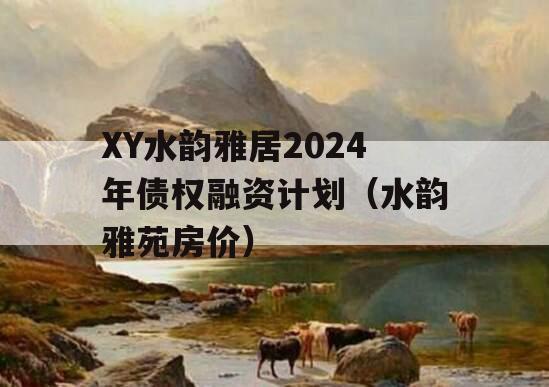 XY水韵雅居2024年债权融资计划（水韵雅苑房价）