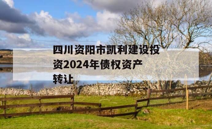 四川资阳市凯利建设投资2024年债权资产转让