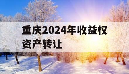 重庆2024年收益权资产转让