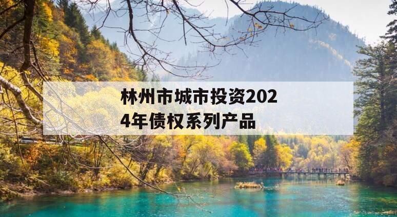 林州市城市投资2024年债权系列产品