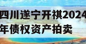 四川遂宁开祺2024年债权资产拍卖