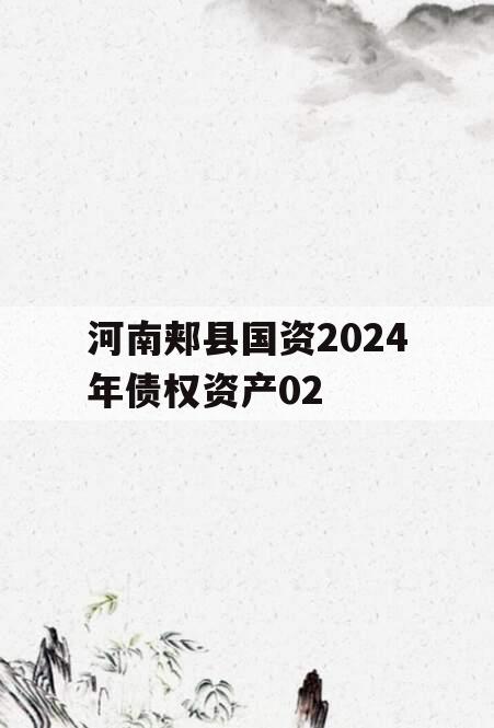 河南郏县国资2024年债权资产02