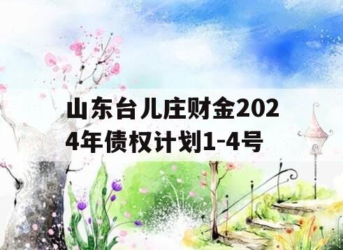 山东台儿庄财金2024年债权计划1-4号
