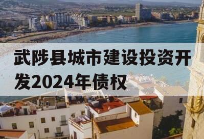 武陟县城市建设投资开发2024年债权