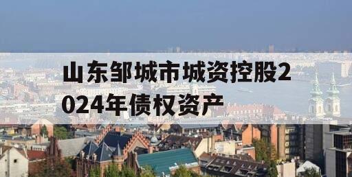 山东邹城市城资控股2024年债权资产