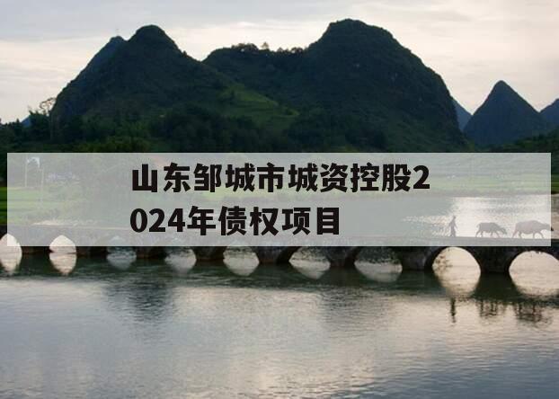 山东邹城市城资控股2024年债权项目