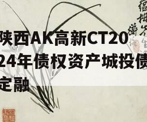 陕西AK高新CT2024年债权资产城投债定融