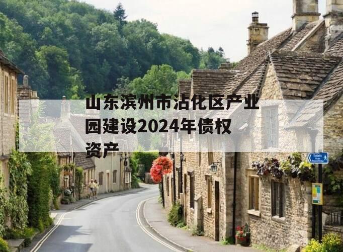 山东滨州市沾化区产业园建设2024年债权资产